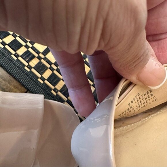 J. Crew Pink Blush Cross-Strap Patent Leather Sandals Women’s Size 6.5 - Picture 12 of 13